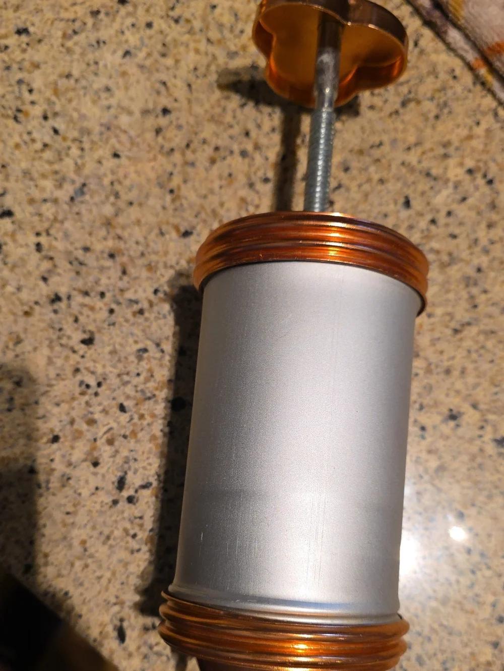 Copper & Silver Cookie Press - Decorative Home Accents